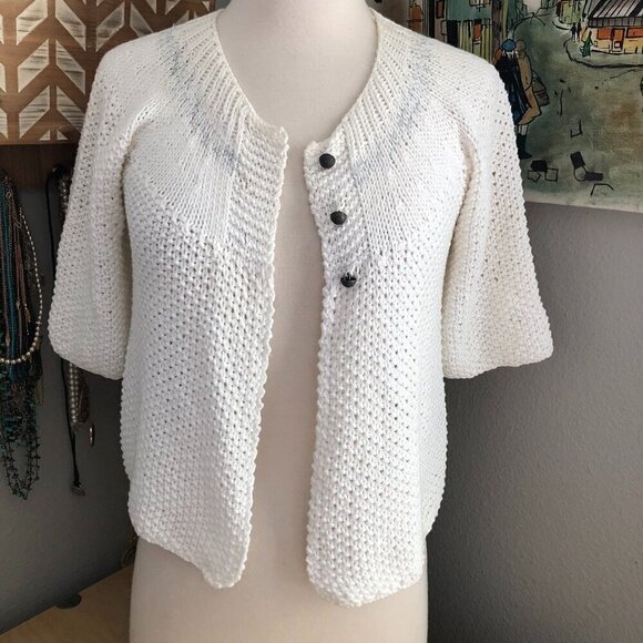 Karen Kane Cropped Cardigan - Picture 1 of 4